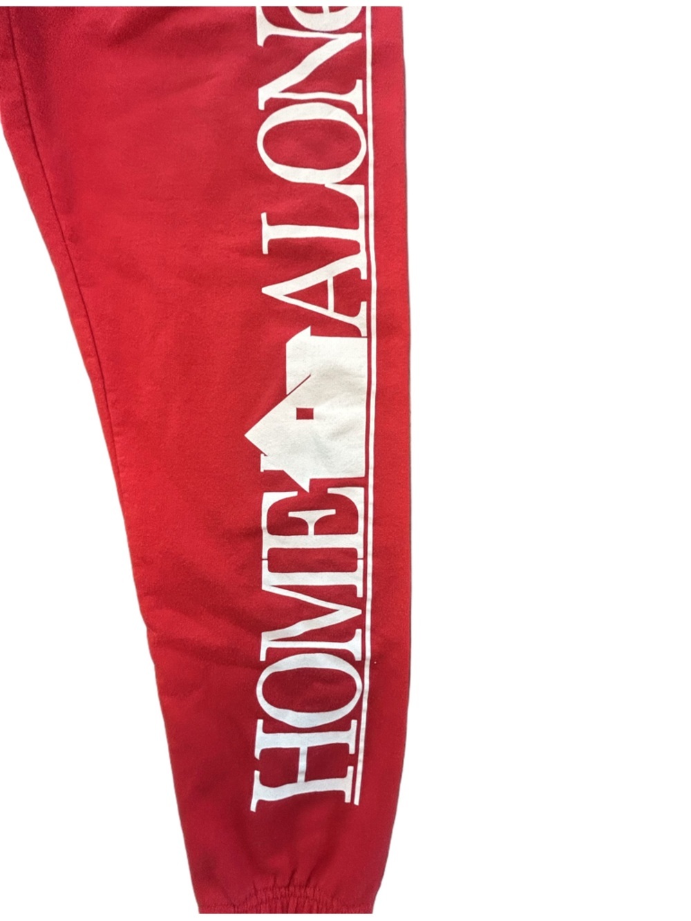 Home Alone Official Red Jogger Sweatpants  Cozy Christmas Movie Night holiday S - Picture 3 of 8